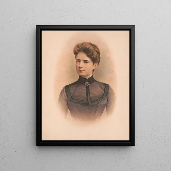 Frances Folsom, Mme Grover Cleveland - Julius Bien Company — inramlat konstverk på väggen