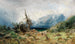 Landskap över Giants Mountains olja på duk - Julius Eduard Mařák — vy av konstverket