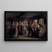 En dans på landsbygden i Hedebo-distriktet, Zeeland - Julius Exner — inramlat konstverk på väggen