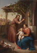 Marie och Josef med barnet Jesus - Julius Frank — vy av konstverket
