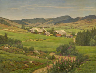 Bernau Oberlehen - Julius Hübner — vy av konstverket