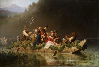 Julius Kckert - Hochzeitszug auf einem bayerischen Gebirgssee.webp
