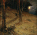 En natt i månsken i skogen - Julius Sergius Klever — vy av konstverket