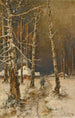 Voyageur dans la neige - Julius Sergius Klever — vy av konstverket