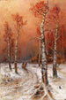 Ambiance hivernale avec corbeaux - Julius Sergius Klever — vy av konstverket