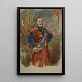 Juliusz Kossak - Portrait of a hetman from the painting in Podhorce.webp