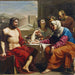 Jupiter och Mercury hos Philemon och Baucis - Andrea Appiani — visat i en interiör