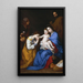 La Sainte Famille avec les saintes Anne et Catherine d'Alexandrie - Jusepe de Ribera — inramlat konstverk på väggen