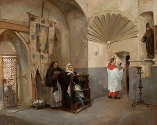 interiören i Tre Kungars kapell i Bernardine-kyrkan i Vilnius - Józef Bazukiewicz — vy av konstverket