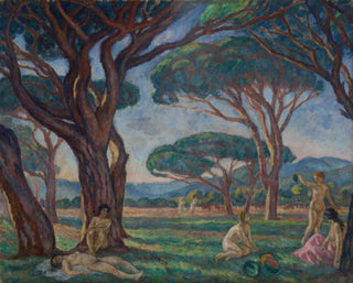 Jzef Pankiewicz - Landscape from Provence with Idyllic Scenes.webp