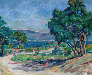 Väg till Saint-Tropez - Józef Pankiewicz — vy av konstverket