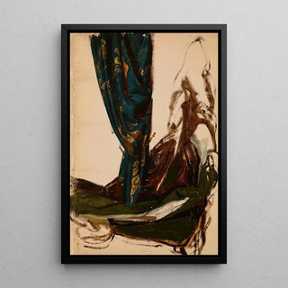 Jzef Simmler - Quinns Attire and a Drapery Studies to the Painting The Oath of Queen Jadwiga.webp