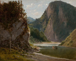La rivière Dunajec dans les montagnes Pieniny - Józef Szermentowski — vy av konstverket