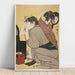 Reproduktion av målningen Kami-yui - La coiffure - Kitagawa Utamaro