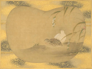 Kan Tsunenobu - Millet and quail.webp