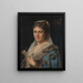Madame Edith Marie Antoinette Constance van Eersel, konstnärens maka - Karel Ooms — inramlat konstverk på väggen