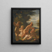 Quatre putti jouant dans un paysage - Karel Škréta — inramlat konstverk på väggen