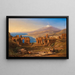 Vue des ruines de l'ancien théâtre de Taormina, Sicile - Karl Christian Sparmann — inramlat konstverk på väggen