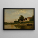 Bords de rivière - Karl Daubigny — inramlat konstverk på väggen