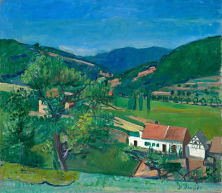 Vue sur la vallée d'Isenach - Karl Dillinger — vy av konstverket