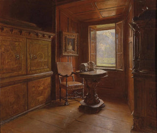Vy från fönstret - Karl Friedrich Gsur — vy av konstverket