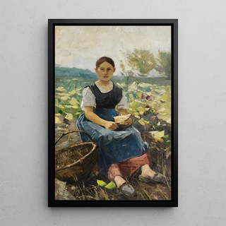 Karl Hagemeister - Mdchen im Kohlfeld.webp