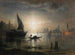 Venise, en månkväll i bassängen - Karl Heilmayer — vy av konstverket