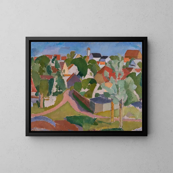 Vue de Svaneke - Karl Isakson — inramlat konstverk på väggen