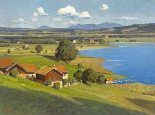 vid Ammersee - Karl Kaltenmoser — vy av konstverket