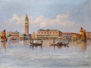 Vue de Venise, Palais des Doges - Karl Kaufmann — vy av konstverket