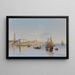 Vue de Venise - Karl Kaufmann — inramlat konstverk på väggen