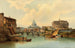 Rome, vy av Castel Sant'Angelo - Karl Kaufmann — vy av konstverket
