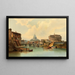 Rome, vy av Castel Sant'Angelo - Karl Kaufmann — inramlat konstverk på väggen