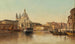 Venedig, Canal Grande med utsikt över Santa Maria della Salute - Karl Kaufmann — vy av konstverket