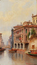kanalscen i Venedig - Karl Kaufmann — vy av konstverket