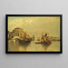 Vue de Venise - Karl Kaufmann — inramlat konstverk på väggen