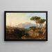 Vue de Capri depuis Massa - Karl Lindemann-Frommel — inramlat konstverk på väggen