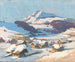 Pont de Vienne och berg Tscher under snön - Karl Ludwig Prinz — vy av konstverket