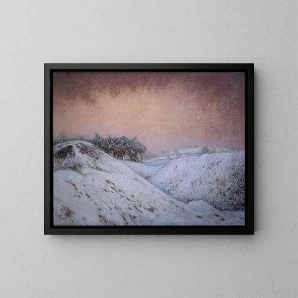 Snöfall - Karl Nordström — inramlat konstverk på väggen