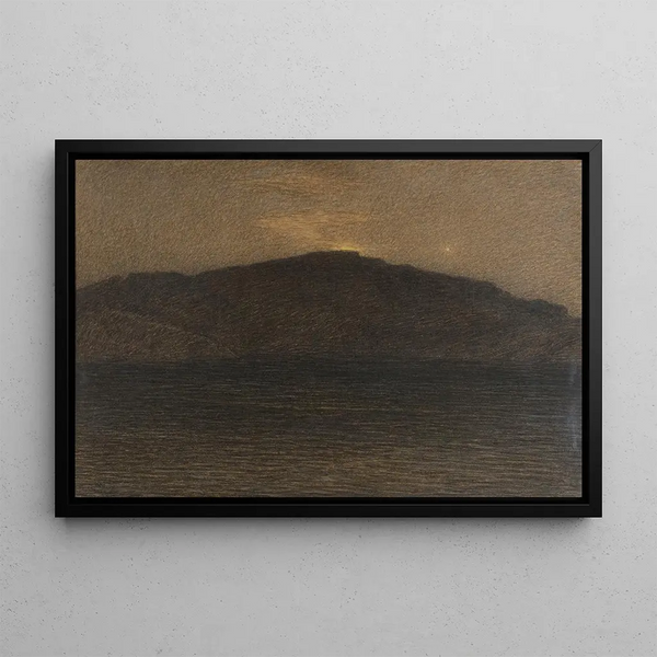 Skymning på våren I - Karl Nordström — inramlat konstverk på väggen