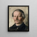 Portrait av poeten Gustav Freytag - Karl Stauffer-Bern — inramlat konstverk på väggen