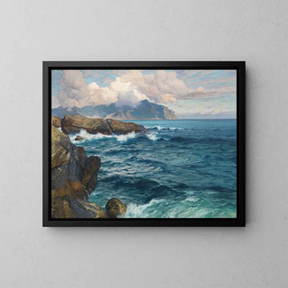 Karl Theodor Boehme - Abendstimmung in Nervi.webp