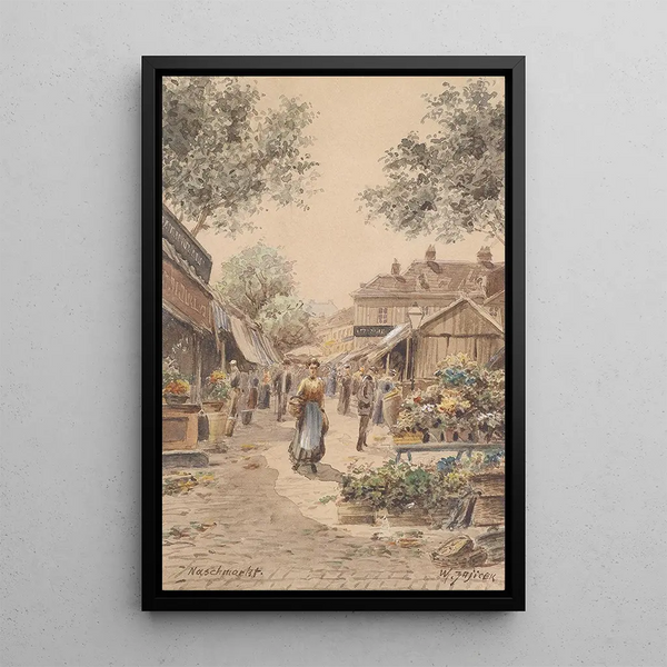 Karl Wenzel Zajicek - Motiv am Naschmarkt.webp