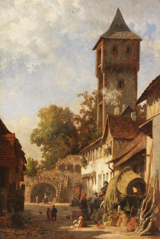Karl Weysser - Sddeutsches Stdtchen im Sommer.webp