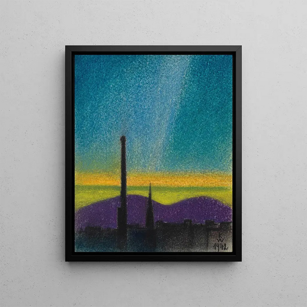 Karl Wiener - Abendlandschaft Wien.webp
