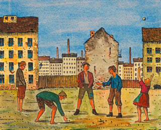 Barn som leker - Karl Wiener — vy av konstverket
