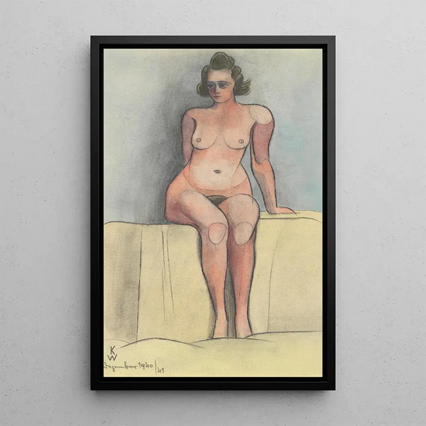 Karl Wiener - sitzender weiblicher Akt.webp