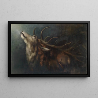 Karl Wilhelm Diefenbach - Sterbender Hirsch.webp