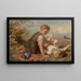 Idylle d'automne - Karl Wilhelm Friedrich Bauerle — inramlat konstverk på väggen