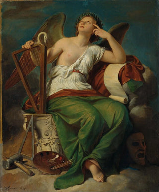 Karl von Blaas - Allegorie Der Kunst Entwurf Zu Den Fresken In Der Ruhmeshalle Und Nebenslen Im Wiener.webp